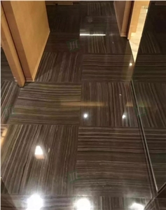 Eramosa Obama Wooden Marble Slab Tiles For Hotel Project